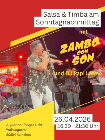 Tickets für Salsa & Timba am Sonntagnachmittag am 26.04.2026 - Karten kaufen